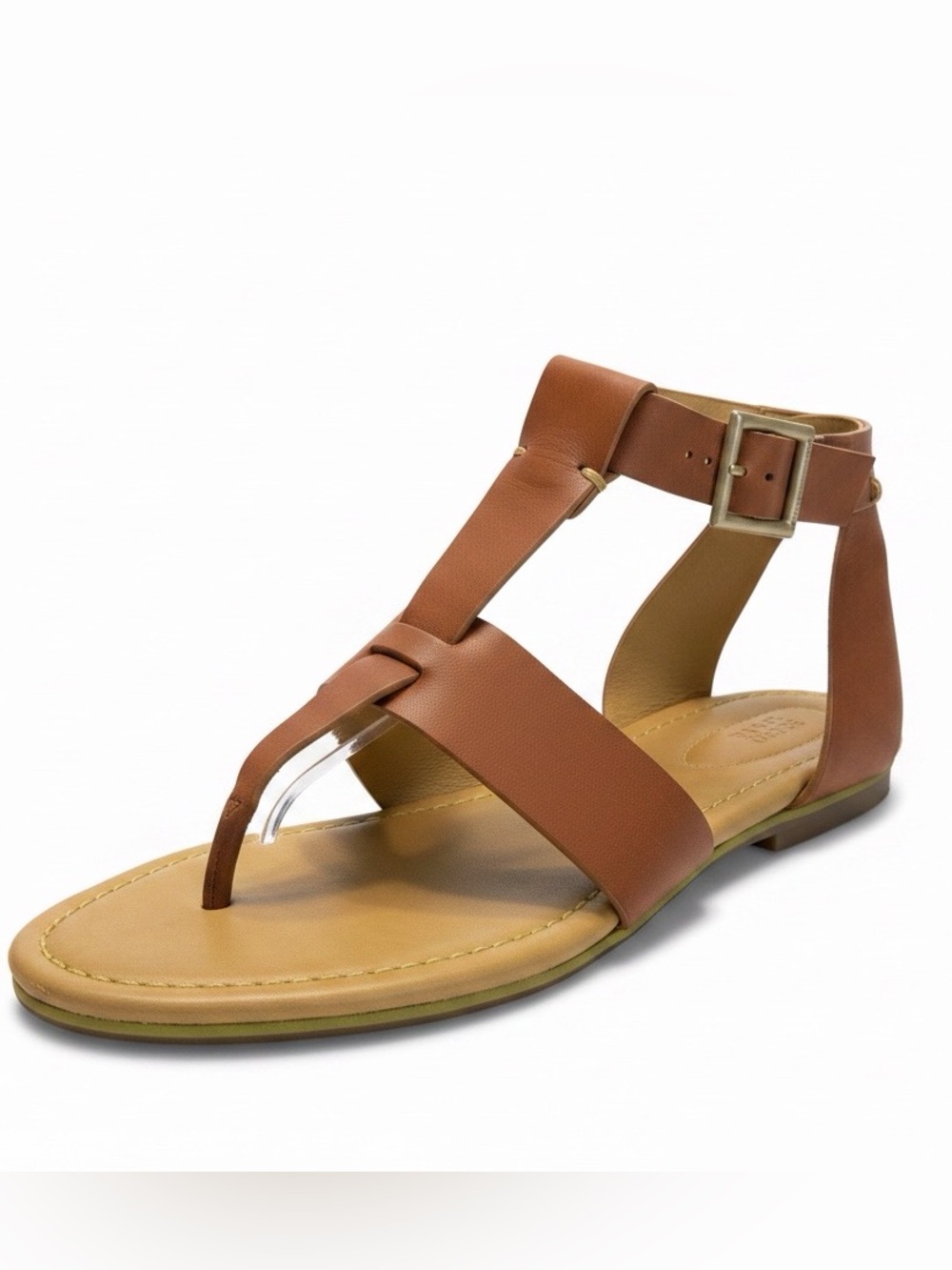 See by Chloé Leather T-Strap Sandals Brown EU 38